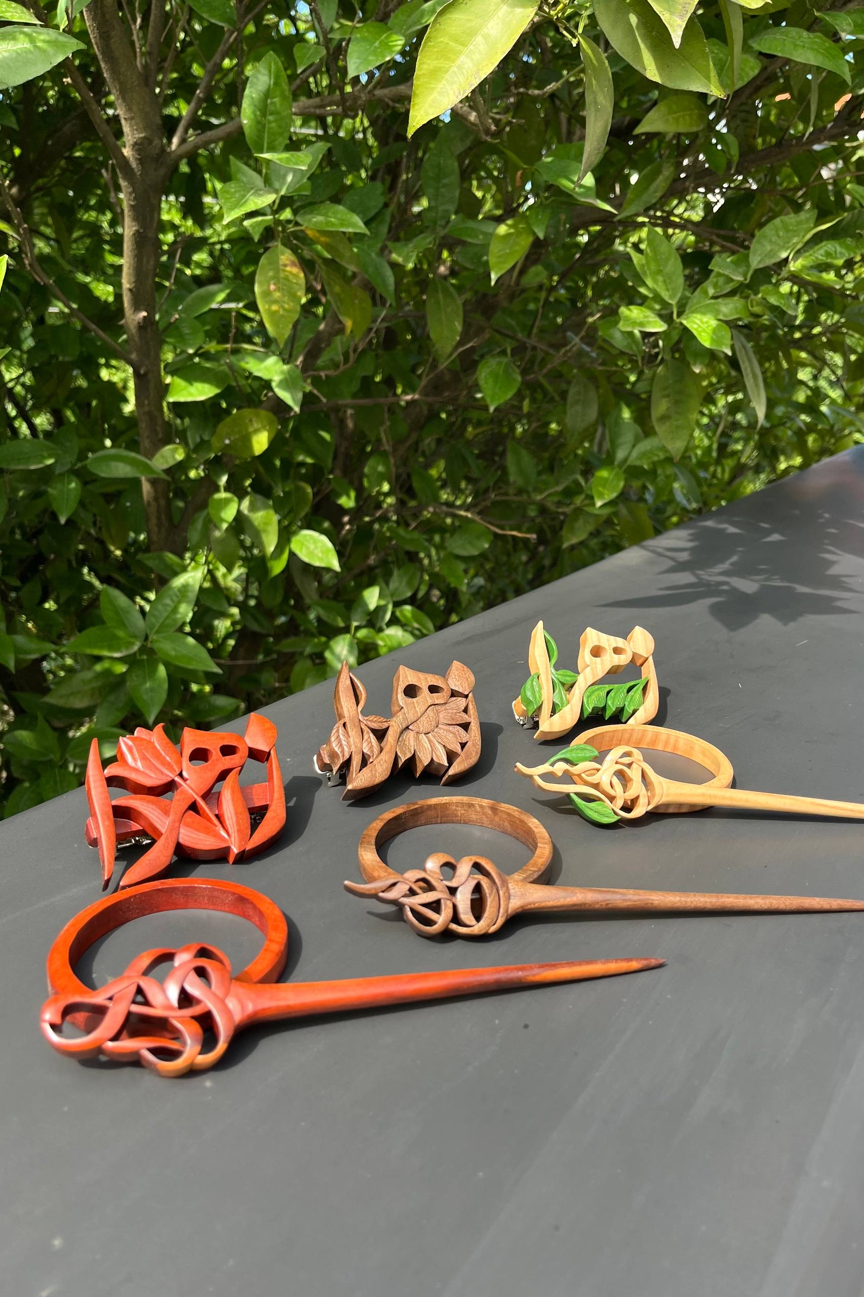 گلسر چوبی دست ساز گردو ،عناب،ون