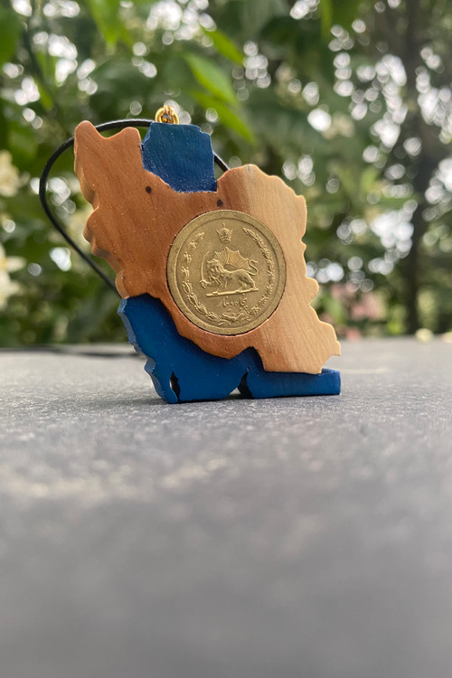 گردنبند ایران با طرح سکه شاهنشاهی۵۰دیناری